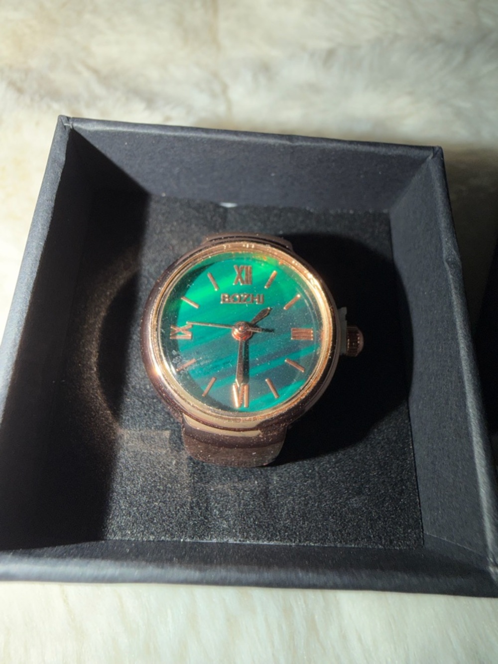 Green Dial Rose Gold Watch